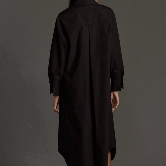Anthropologie Maeve The Soren Longsleeve Black Shirt Dress Size Small - Picture 5 of 12